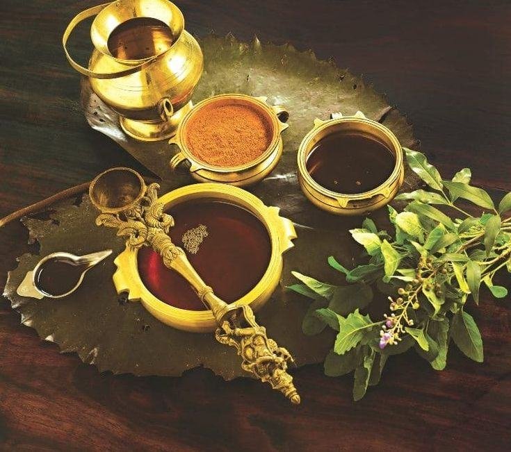 Herbal oils and Ayurvedic ingredients