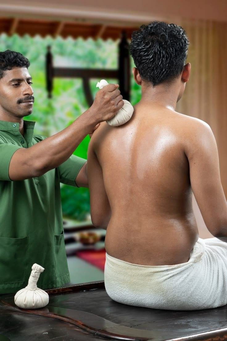 Ayurvedic treatment room