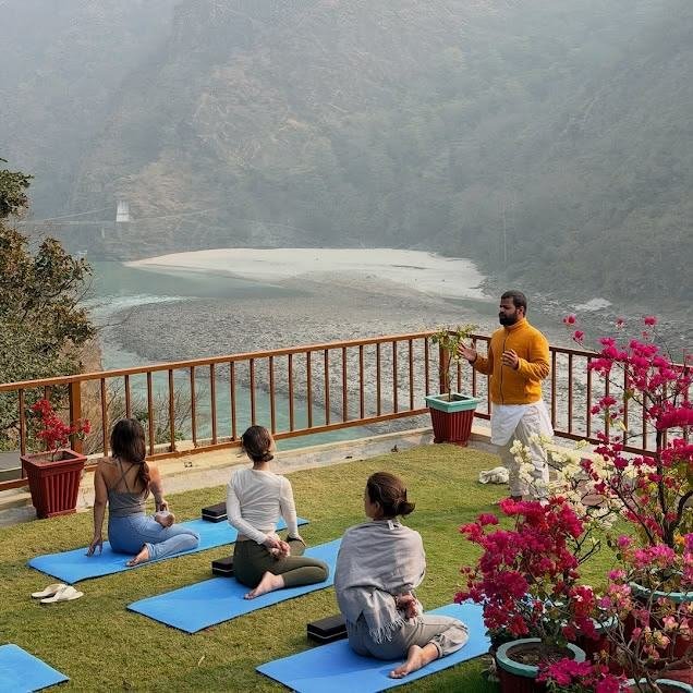Wellness activity outdoors